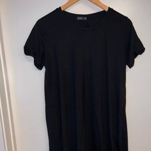 Black cotton on dress